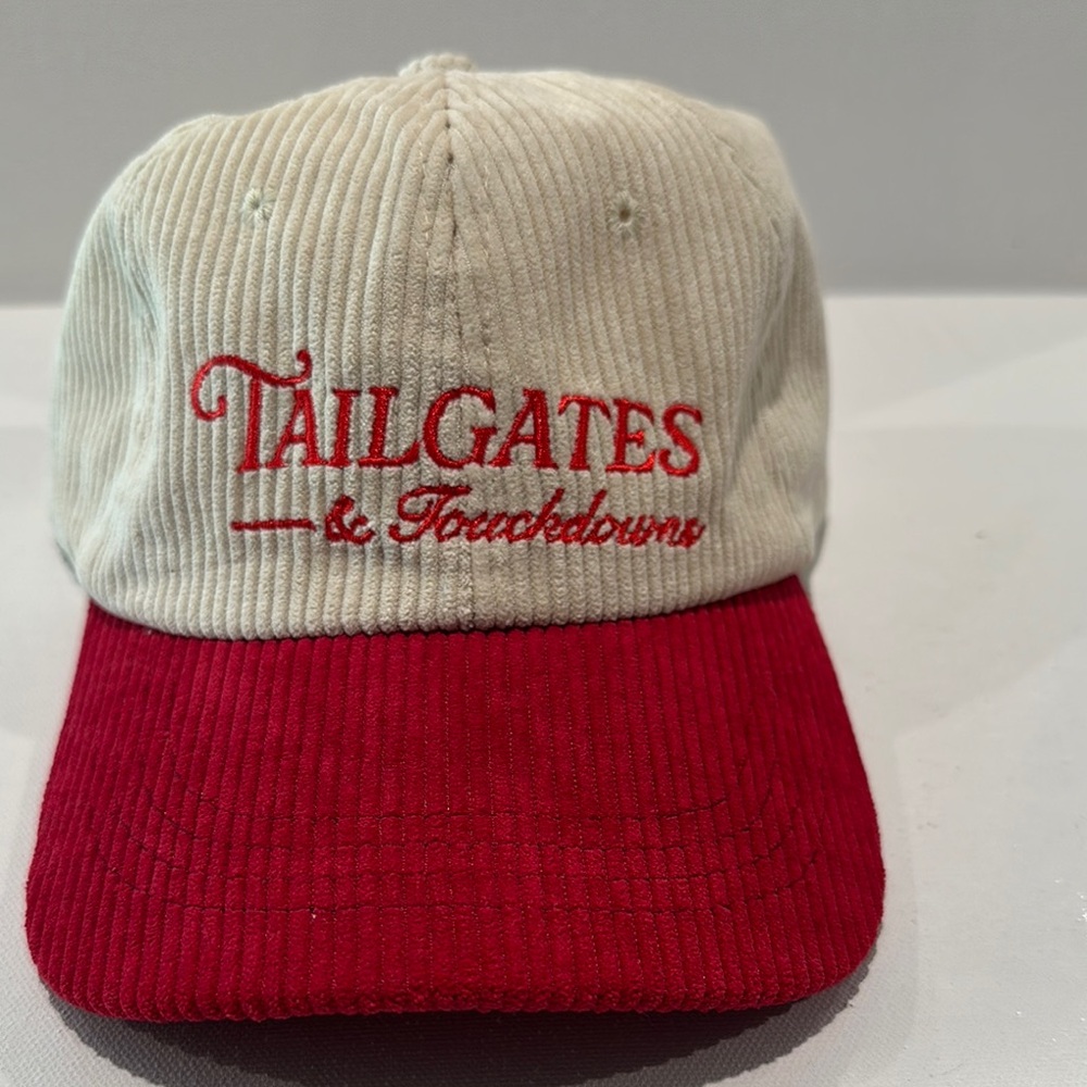 NWT True Love Tailgate and Touchdown Corduroy Cap with adjustable Cap.